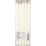 Kronljus 34 cm Stearin vit 10-pack