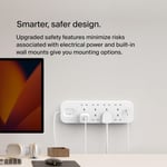 Belkin 8-Outlet Surge Protector Power Strip Wall-Mountable 8 AC Outlets 2 USB-C