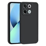 TAUYN Coque pour Xiaomi Redmi Note 13 Pro 5G/Poco X6 5G, Haute Qualité Doux Silicone Protection Étui, Mince Anti-Choc Anti-Chute Durable Housse, Noir