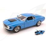 FR- MotorMax FORD MUSTANG BOSS 429 1970 BLUE 1:24 - MTM73303BL