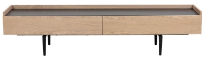 Calio Oak and Black 200cm TV Unit