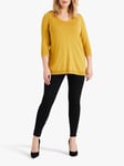 Studio 8 Brea V-Neck Top, Ochre Yellow 22 female 53% acrylic, 47% wool