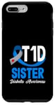 Coque pour iPhone 7 Plus/8 Plus Sensibilisation au diabète de type 1 T1D Sister