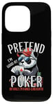 Coque pour iPhone 13 Pro Poker Panda Jeu de cartes à jouer Panda