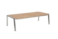 Naos soffbord 140x75 H40 cm - teak/stainless steel