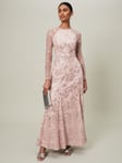 Phase Eight Natalya Embellished Maxi Dress, Pink