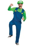 Luigi Classic Super Mario Cartoon Video Game Teen Boys Mens Costume M