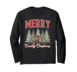 Merry Country Christmas Cowboy Ride Horse Western Xmas Tree Long Sleeve T-Shirt