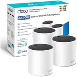 TP-Link Deco X55 AX3000 Whole Home AI-Driven Mesh Wi-Fi 6 System, Three Gigabit