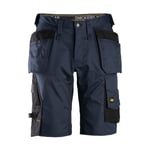 Snickers Workwear AllroundWork, Arbetsshorts stretch med hölsterfickor - Vit/Svart / 054