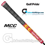 Golf Pride New Decade Multi Compound MCC Teams Grips - Black / Red / Yellow x 1