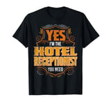 Retro Profession I'm The Hotel Receptionist T-Shirt