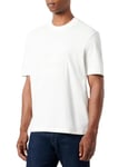 Armani Exchange T- Shirt en Jersey Lourd limitée Black Edition A|x Box Logo Regular Fit, Blanc cassé, XL Homme