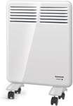 Chta 500 - Convecteur Électrique 500W, Ip24 Pour Une Utilisation En Salle De Bain, Support Mural, Écran Numérique, Programmable, Sécurité Anti-Chauffe, Capteur ""Fenêtre Ouverte"", Blanc