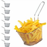 Franska pommes frites korgar, köksredskap Mini fritöskorgar Snackkorgar Grillkorgar Fritöskorgar