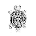 shangwang Crystal Animal Owl Lucky Cat And Dog Charm Suitable For Pandora Bracelet Necklace Diy Beads Women Fashion Silver-Plated Jewelry P434