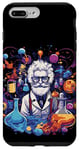 Coque pour iPhone 7 Plus/8 Plus Superbe dessin scientifique coloré portrait scientifique
