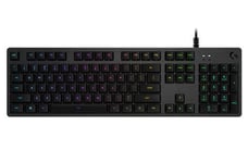 Logitech Gaming G512 - tastatur - QWERTZ - Tysk - karbon Inn-enhet