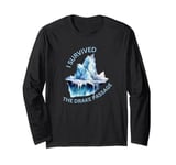 Antarctica I Survived The Drake Passage Boat Long Sleeve T-Shirt