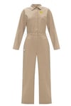 Nike Women's Sportswear Jumpsuit Overall Stone Beige Sz S - CU5960-342