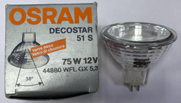 75W 12V OSRAM Decostar 51 S MR16 WFL GX5.3 Halogen Dimmable Light Bulbs Lamps