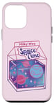 Coque pour iPhone 12 mini Mignon Kawaii Anime Milk Carton Voie Lactée Espace Temps Galaxie