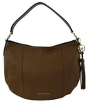 Michael Kors Tan Shoulder Bag Large Brown  Top Zip Womens Leather Hobo Brooke