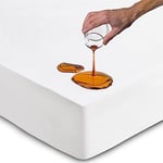 Protège Matelas 180x200 cm Alèse Impermeable Drap Housse en Coton et Microfibre Protection Lit pour Adulte et Bebe Alaise pour Incontinence Anti-Acarien Couvre-Matelas Pipi Lavable en Machine