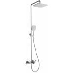 Termo - Set de douche 300, te 092.00/150 avec thermostat de baignoire, 25 cm, blanc/chrome X070098 - Ravak