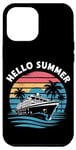 Coque pour iPhone 12 Pro Max Hello Summer Funny Student Teacher Last Day of School Cruise