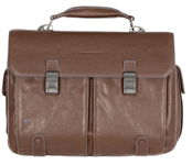 dossier Piquadro CA1068B2S Sac bandoulière homme cuir brun