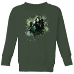 The Lord Of The Rings Aragorn Colour Splash Kids' Sweatshirt - Forest Green - 5-6 ans - Forest Green