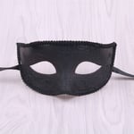 Maskeradmasker för Par, Venetiansk Kvinna Spets, Man PP Cosplay Black ONESIZE