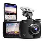 4K Ultra HD Dash Cam, AZDOME Car Camera 4K GPS WiFi Dash Camera with 170 Degree Wide Angle, Night Vision, G-Sensor, Loop Recording, Parking Monitor, Sony Sensor, WDR Car Video Recorder(GS63H)