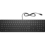 Ordinateur de bureau HP Pavilion 300 - Noir - Windows 10 - Clavier, pavé tactile - Garantie 1 an