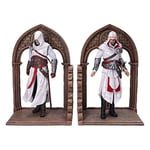 Nemesis Now Serre-Livres de Jeu Assassin's Creed Altair et Ezio Library - Marron, 24 cm B5600T1