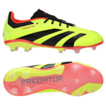 adidas Predator Elite FG Energy Citrus - Gul/Svart/Röd Barn - Gräs (FG), storlek 28½