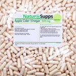 Apple Cider Vinegar Capsules 500mg - 90 - UK Made - GMP Quality by NaturSupps