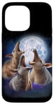 iPhone 14 Pro Max 3 Aardvark Howling At The Moon Funny Anteater Aardvark Lover Case