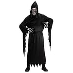 W WIDMANN MILANO Party Fashion - Costume Faucheur, robe noire, Grim Reaper, Fossoyeur, Halloween