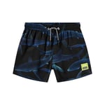 Molo Niko Board Shorts Midnight Sharks | Marinblå | 110/116 cm