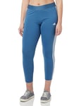 Adidas W 3S Leg Leggings Women's, Altered Blue/White, XL/S