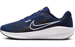 Nike Men's Downshifter 13 Sneaker, Midnight Navy Pure Platinum Black White, 6 UK