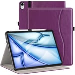 ZtotopCases for New iPad Air 13 Inch (M2) Case 2024/iPad Pro 12.9 Inch Case 3rd Gen 2018, Leather Folio Cover (Supports iPad Pencil Charging) with Auto Sleep/Wake for iPad Air 13 Case 2024 – Violet