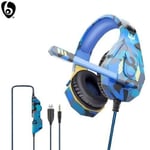 3.5MM GAMING LED HEADPHONE WITH MIC New HEADSET WIRED FOR PC LAPTOP Phone-uk