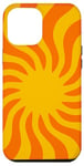 Coque pour iPhone 12 Pro Max Simple style rétro années 70 soleil et rayons