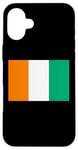 Coque pour iPhone 16 Plus Drapeau de la Côte d'Ivoire Fier Patriote Souvenir Fan Patriotique