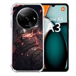 Cokitec Coque Renforcée pour Xiaomi Redmi A3 Manga Naruto Kakashi Dark