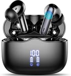 Ecouteurs Bluetooth sans Fil, ¿¿couteurs sans Fil V5.3 Hi-Fi Stereo avec 4 ENC R¿¿duction de Bruit Micros, Oreillette Bluetooth 40H Casque sans Fil IP7 ¿¿tanche, Ecouteur usb c pour iOS Android 2023