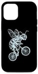 Coque pour iPhone 12/12 Pro Bee Cycling Vélo Drôle Animal Cool Insecte Biker Ride Bike